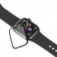 Baseus Full Screen Curved Tempered Glass - калено стъклено защитно покритие с извити ръбове за дисплея на Apple Watch Series 4 (40mm) (черен-прозрачен) 4