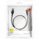Baseus Halo USB-C Cable - кабел с въжена оплетка за устройства с USB-C порт (100 см) (черен) 1