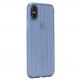 Incase Protective Guard Cover - удароустойчив силиконов калъф за iPhone XS, iPhone X (син) 5