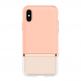 Spigen La Manon Jupe Case - дизайнерски хибриден кейс за iPhone XS Max (розов)  1