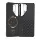 Удароустойчив кевларен кейс с MagSafe за Samsung Galaxy S26 Ultra - Benks Magnetic Armor Pro Montage Kevlar Metal Frame Camera Control Case 600D and 1500D (черен) 1
