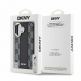 Дизайнерски кожен кейс с MagSafe за iPhone 16 - DKNY PU Checkered Pattern MagSafe Leather Hard Case (черен) 5