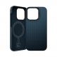 Кевларен кейс с MagSafe за iPhone 16 Pro - Benks Magnetic Armor Tint Kevlar Case 1000D (син) 1