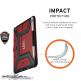 Urban Armor Gear Metropolis Folio Case - удароустойчив хибриден кейс от най-висок клас за iPad Mini 5 (2019) (червен-черен) 2