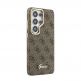 Дизайнерски кожен кейс с MagSafe за Samsung Galaxy S26 Ultra - Guess PU 4G Script Metal Logo Magnetic Case (кафяв) 3