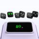 Преносима външна батерия с USB-C порт и безжично зареждане с MagSafe - Ugreen Uno PB571 Magnetic Wireless Power Bank 5000 mAh 20W (лилав) 4