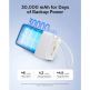 Външна батерия 10000 mAh с вграден USB-C кабел и 1xUSB-C, 1xUSB-A портове - Baseus EnerFill FC51 Bipow 2 Pro Digital Display Power Bank With USB-C Cable 22.5W 20000mAh (бял) 1