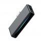 Baseus USB-C Male + 3.5mm Female Adapter L57 - пасивен адаптер USB-C към 3.5 мм. аудио изход и USB-C изход за устройства с USB-C порт (черен) 2