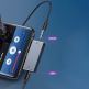 Baseus USB-C Male + 3.5mm Female Adapter L57 - пасивен адаптер USB-C към 3.5 мм. аудио изход и USB-C изход за устройства с USB-C порт (черен) 7
