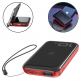 Baseus Mini S Bracket 10W Wireless Charger 10000mAh - външна батерия USB и USB-C изходи и с технология за безжично зареждане (черен-червен) 3