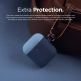 Elago Airpods Duo Hang Silicone Case - силиконов калъф за Apple Airpods 2 with Wireless Charging Case (тъмносин-светлосин) 4