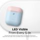 Elago Airpods Duo Silicone Case - силиконов калъф за Apple Airpods 2 with Wireless Charging Case (светлосин-розов) 2