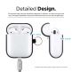 Elago Airpods Silicone Hang Case - силиконов калъф с карабинер за Apple Airpods 2 with Wireless Charging Case (черен) 5