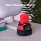 Elago Duo Charging Hub - силиконова поставка за зареждане на iPhone, Apple Watch и Apple AirPods (черна) 5