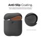 Elago Airpods Silicone Case - силиконов калъф за Apple Airpods 2 with Wireless Charging Case (тъмносив) 1