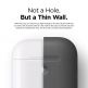 Elago Airpods Silicone Case - силиконов калъф за Apple Airpods 2 with Wireless Charging Case (тъмносив) 4