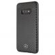 Mercedes-Benz Dynamic Leather Hard Case - дизайнерски кожен кейс за Samsung Galaxy S10E (черен) 1