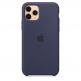 Apple Silicone Case - оригинален силиконов кейс за iPhone 11 Pro Max (тъмносин) 3