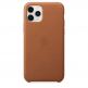 Apple iPhone Leather Case - оригинален кожен кейс (естествена кожа) за iPhone 11 Pro (кафяв) 1