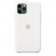 Apple Silicone Case - оригинален силиконов кейс за iPhone 11 Pro (бял) 2