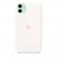 Apple Silicone Case - оригинален силиконов кейс за iPhone 11 (бял) 2