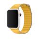 Apple Meyer Lemon Leather Loop Medium - оригинална кожена каишка за Apple Watch 42мм, 44мм (жълт) 1