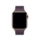 Apple Modern Buckle Band Medium - оригинална кожена каишка за Apple Watch 38мм, 40мм (лилав) 2