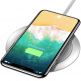 Baseus Metal Wireless Charger - поставка (пад) за безжично зареждане с технология за бързо зареждане за Qi съвместими устройства (бял) 5