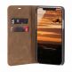 JT Berlin BookCase Tegel Case - хоризонтален кожен (естествена кожа) калъф тип портфейл за iPhone 11 Pro (кафяв) 1