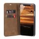 JT Berlin BookCase Tegel Case - хоризонтален кожен (естествена кожа) калъф тип портфейл за iPhone 11 Pro (черен) 1