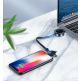 Baseus Star Ring 4-in1 USB Cable - универсален USB кабел с възможност за зареждане на Apple Watch, Lightning, microUSB и USB-C конектори (черен) 6
