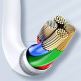 Baseus USB-C to Lightning Cable 1m. - USB-C към Lightning кабел за Apple устройства с Lightning порт (100 см) (бял) 6