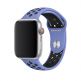 Apple Watch Nike Sport Band - оригинална силиконова каишка за Apple Watch 38мм, 40мм (лилав-черен)  1