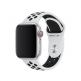 Apple Watch Nike Sport Band - оригинална силиконова каишка за Apple Watch 42мм, 44мм (бял-черен) 1