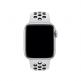 Apple Watch Nike Sport Band - оригинална силиконова каишка за Apple Watch 42мм, 44мм (бял-черен) 2