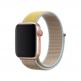 Apple Camel Sport Loop - оригинална текстилна каишка за Apple Watch 38мм, 40мм (бежов-жълт) 1
