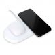 4smarts Wireless Fast Charger VoltBeam Air, 15W - двойна поставка (пад) с Fast Charge за безжично захранване (бял)  3