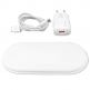 4smarts Wireless Fast Charger VoltBeam Air, 15W - двойна поставка (пад) с Fast Charge за безжично захранване (бял)  5