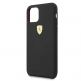Ferrari Hard Silicone Case - силиконов (TPU) калъф за iPhone 11 Pro (черен) 2