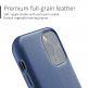 Mujjo Full Leather Case - кожен (естествена кожа) кейс за iPhone 11 Pro (син) 2