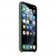 Apple Silicone Case - оригинален силиконов кейс за iPhone 11 Pro Max (тъмнозелен) 2