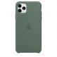 Apple Silicone Case - оригинален силиконов кейс за iPhone 11 Pro Max (тъмнозелен) 4