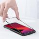 Baseus Anti-bluelight Full Screen Tempered Glass (0.30mm) - калено стъклено защитно покритие за целия дисплей на iPhone 11, iPhone XR (прозрачен-черен) (2 броя) 7