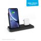 Zens Aluminium Stand + Dock 10W Qi ZEDC06B00 - докинг станция и поставка за безжично зареждане на Qi съвместими устройства и Apple AirPods (черен) 3