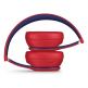 Beats Solo 3 Wireless On-Ear Headphones Beats Club Collection - професионални безжични слушалки с микрофон и управление на звука (червен) 2