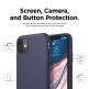 Elago Slim Fit Strap Case - качествен поликарбонатов кейс с каишка за китката за iPhone 11 (тъмносин) 2