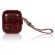 Torrii Airpods Bamboo Leather Case - кожен кейс (естествена кожа) за Apple Airpods (червен) 5