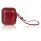 Torrii Airpods Leather Case - кожен кейс (естествена кожа) за Apple Airpods (червен) 7
