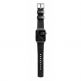 Nomad Strap Modern Leather - кожена (естествена кожа) каишка за Apple Watch 42мм, 44мм (черен-сребрист) 2