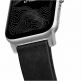 Nomad Strap Modern Leather - кожена (естествена кожа) каишка за Apple Watch 42мм, 44мм (черен-сребрист) 7